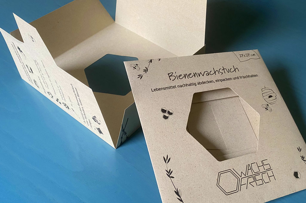 Verpackung-Bienenwachstuch-Graspapier-Farbendruck-Bruehl